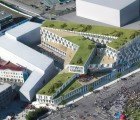 Green-Roofed Landsbanki Office Connects the City of Reykjavik