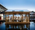 Floating Dining Room Sets Sail on 1,672 Bottle Raft in Vancouver