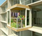 Clip-On Plant Room Adds Green Space to Apartment Buildings