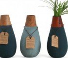 Pretty Pottery Made Out of Recycled Paper and Sand