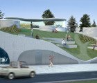 A Gorgeous Green Roofed Building for Kyaoi Garden University