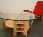 Six Gun Table Assembled from Recycled Drum Kit Parts