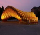 Brilliant Boxel Pavilion is Built From 2,000 Beer Boxes