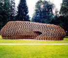 Beautiful German Pavillion Made From 1300 Shipping Pallets