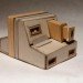 sustainable design, green design, recycled materials, cardboard, eco art, kiel johnson, cardboard camera