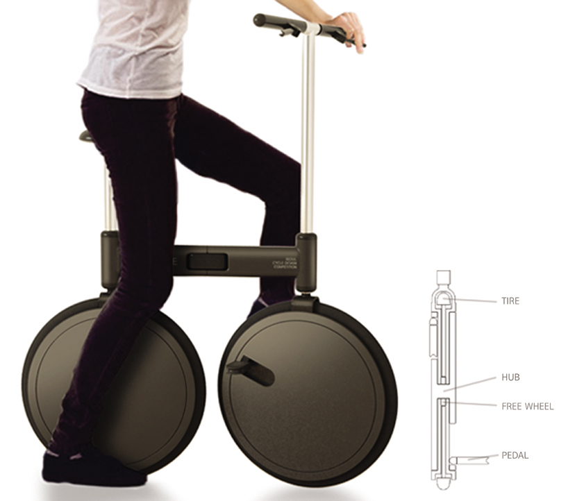 bicycles, design, folding bikes, full circle, jun-tae park, sanghyun jeong, seoul cycle design competition, sustainable design