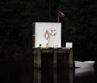 Architects Build Pop Up Sauna on Abandoned City Dam
