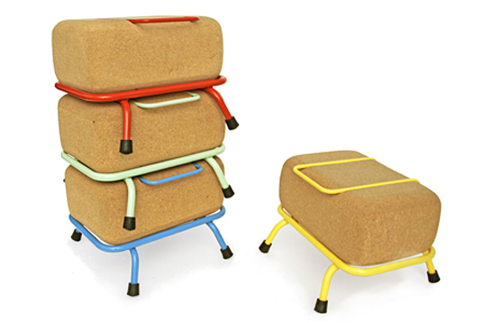 Tupa Stool tupa stool, cork stool, recyclable stool, green seating green furniture, marina68 studio, cork stool, cork furniture, cork seating