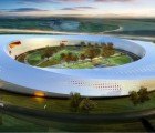 Snøhetta Unveils Möbius Strip Inspired Particle Accelerator