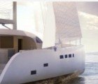 Carbon Fiber Hybrid Yacht is Decked Out With Wind Turbines