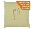 Customize a Gift Hemp Pillow for Your Favorite Couple
