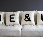 Comfy Recycled Felt Cushions Look Like Giant Scrabble Pieces