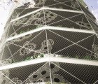 Spiral Garden is a Lacy Mesh Vertical Farm for the City