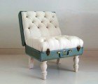 Recycled Suitcase Chair Perfect for Globe-Trotting Couch Potatoes