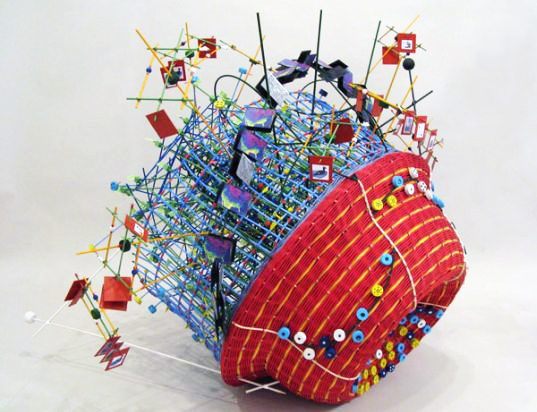 basket weaving, natalie miebach, green arts, sustainable arts, eco art, changing weather, installations, weather tracking, global warming