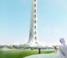 Blooming Skyscraper Collects Dew and Generates Energy