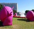 Giant Pink Recycled Plastic Snails Will Invade Miami!