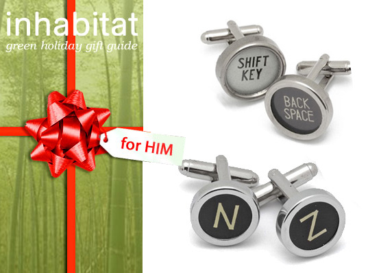 green holiday, green gift guide, green holiday gift guide, eco holiday, green xmas, green christmas, eco xmas, eco christmas, environmentally friendly gifts, eco friendly gifts, green presents, environmentally friendly presents, eco friendly presents, gifts for him, gifts for men, gifts for guys, presents for men, presents for guys, green gifts for guys, eco friendly presents for guys men, eco friendly gifts for guys, eco friendly gifts for men, recycled typewriter cufflinks, citizen eco drive watch, solar guitar tuner, tascam guitar tuner, mac keyboard tie tack, eton scorpion radio, wewood watch, xoelle bow ties, inhabitat shirts, Pendleton eco wise wool shirt, fabric horse utility belt, chester Wallace canvas tote