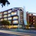 Tighe Architecture, WeHo green building, West Hollywood green building, green apartment, LA green building,solar facade, green courtyard, green low income housing