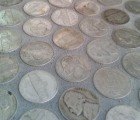 Amazing Bathroom Tiled With 13,650 Nickels
