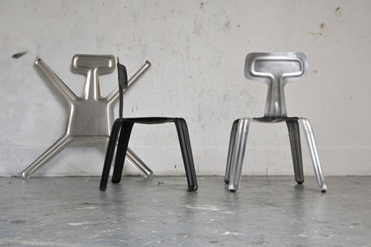 Pressed chair, harry thaler, flat pack chairs, flat pack furniture, lightweight chairs, bendable chairs, tent london