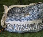 Laptop Bag Handwoven From Recycled Denim