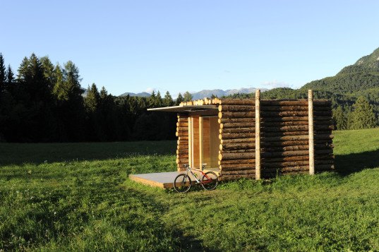 Diane Pham Rustic Off-Grid Yeta Cabin Looks Like a Stack of Wood