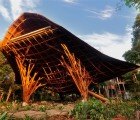 Manta Ray-Inspired Children’s Activity Den Made of Bamboo