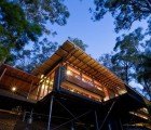Hilltop House Sits High on Stilts in Australian Spotted Gum Forest