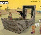 JUMP! Hay Filled Wooden Pallet Lets You Dive Into Fun