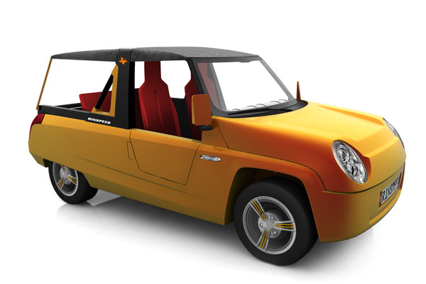rinspeed bamboo, bamboo car, car made of bamboo, eco friendly vehicle, environmentally friendly vehicle, electric car, electric vehicle, Frank M. Rinderknecht, green concept car