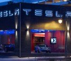 Tesla’s Red Hot and Green Los Angeles Showroom