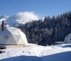 Dome-Dotted Eco Resort is a Winter Wonderland in the Swiss Alps