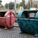 street art, c. finley, wallpapered dumpster project, christine finley, recycled materials, urban renewal, overconsumption, graffiti, urban art