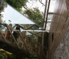 Incredible Footbridge Addition in the Remote Forest Built From Recycled Materials