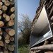 Green restroom, public restroom, log facade, stick facade, golf Lauterhofen, Berschneider + Berschneider, german green building, german log design, natural materials facade