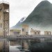 green hotel, conceptual city planning, rolling master plan, Åndalsnes hotel, Jagnefält Milton Architecture, rolling hotel, train hotel,