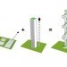 tiered apartment design, Nabito Architects, stairscraper tower, green apartment building, urban density, rooftop garden,