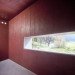 Green restroom, public restroom, log facade, stick facade, golf Lauterhofen, Berschneider + Berschneider, german green building, german log design, natural materials facade