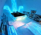 Electrified TRON Ice Hotel Suite Opens in Sweden