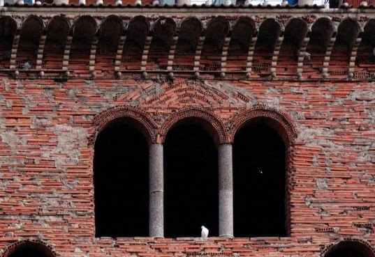 Don Justo, eco church, faith based green, green cathedral, green church, green house of worship, Justo Martinez, Lady of The Pillar Cathedral, recycled building materials, reused brick, salvaged building, salvaged building materials, Spanish Cathedral