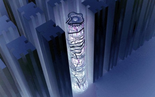 skyscraper theme park, vertical theme park, urban design, ju-hyun kim, green design, sustainable design