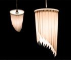 Blindshine: A Hanging Chandelier Recycled from Old Venetian Blinds