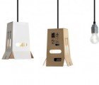 New Flat Turns Boring Cardboard Into Awesome Lamp Shades
