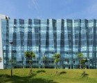 Neo Solar Power Headquarters Has a Striking Blue Folded Facade