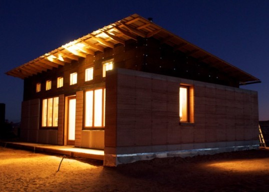 design build bluff, windcatcher house, rammed earth, off grid, university of colorado denver, navajo nation, student project