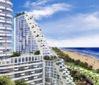 Golden Dream Bay: Moshe Safdie’s Pixelated Sky Garden Apartments For the Coast of China