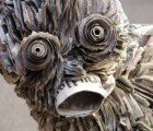 Nick Georgiou’s Recycled Newspaper Art Channels Edvard Munch’s “Scream”