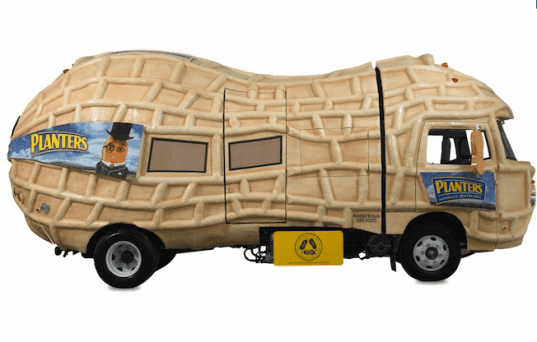 biofuel, mr peanut, nutmobile, planters, green nutmobile, green mr. peanut, mr. peanut vehicle, solar panels, alternative fuel cars, alt fuel cars, alt fuel vehicles