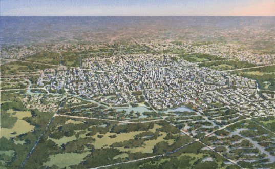 Langfang, Eco-City, Urban Design, Sustainable Urban Design, HOK, AIA, American Institute of Architects, CWG, Woods Bagot, Green Urban Design, Sustainable City, Green City, AIA Hong Kong, Inhabitat
